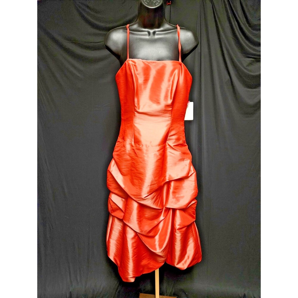 WOMEN'S DAVINCI SIZE 10 WATERMELON FORMAL PROM COCKTAIL GOWN NWT REMOVABLE STRAP